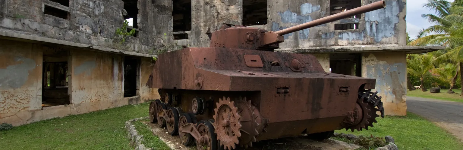 Tank from WW II in Palau